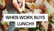 WHEN WORK BUYS LUNCH ON THE WEEKENDS!! #Meme #MemeCut #CapCut #foryoupage #foryou #fyp #dealershiphumor #dealership #carsaleshumor #carsales #saleshumor #workhumor #sales #work #worklifebelike #worklife #fypシ #comedy #live #duet #weekends #freefood #free #food