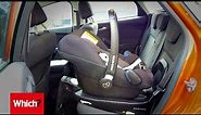 How to fit an isofix baby car seat in 60 seconds