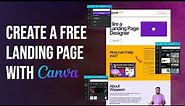 How to Create a Landing Page With Canva