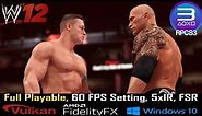 WWE 12 PC Gameplay | RPCS3 | Full Playable | PS3 Emulator | Tutorial |