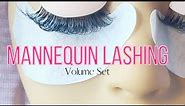 Lash Extensions On A Mannequin | Watch Me Practice Volume Lashes