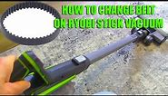 How To Change The Belt On A Ryobi Stick Vacuum