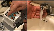 installing an AUTOMATIC “sink faucet” (infrared sensor)
