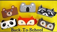 Back-to-School Animal Pencil Case craft idea | Recycled Cereal Box | DIY recycle easy & fun Craft