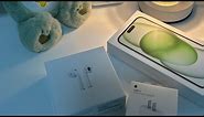 Unbox : iPhone 15 Plus Green color