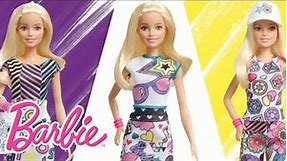 @Barbie | Barbie® Crayola® Color-In Fashion Doll