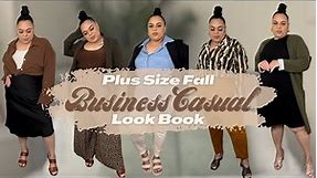 PLUS SIZE FALL LOOK BOOK - BUSINESS CASUAL | WORK EDITION - NO JEANS {Styling Tips} Brittney Giselle