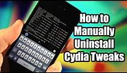 How to Manually Uninstall a Cydia Tweak - Tutorial
