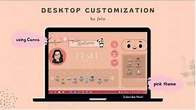 How To Make Your Laptop Aesthetic | Wallpaper Idea | Pink Theme