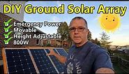 DIY: Let's Build an 800W Ground Solar Array for Emergency Backup Power - SHTF