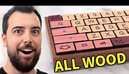 Making an ALL WOOD Scrabble-themed keyboard
