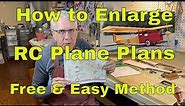 How to Enlarge RC Plane Plans Free and Easy Method