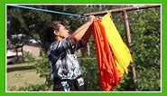 How to Hang Clothes on a Clothesline | How to Hang Clothes to Dry on a Clothes Line