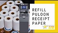 ATM Service Video: Refill Receipt Paper on Puloon ATMs - Troubleshoot With Goldstar ATM