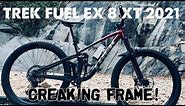 Ride and Review of the Trek Fuel EX 8 XT 2021 I Creaking full suspension Frame