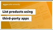 List products using third-party apps