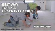 HOW TO REPAIR CRACKS IN A CONCRETE FLOOR | A STEP BY STEP GUIDE