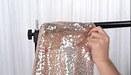Rose Gold Glitter Sequin Backdrop Curtains 4 Pieces 2ftx8ft Dessert Backdrop Wedding Party Decor Glitter Photography Background
