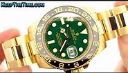 Rolex 116718 18K Gold GMT-Master II Luxury Watch Hands-On Video