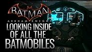 Batman: Arkham Knight - Looking Inside of all the Batmobiles