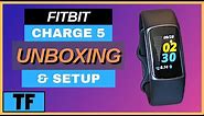 FITBIT CHARGE 5 Full Setup (GPS, Clock Faces, Payments, Apps, Notifications) & Unboxing!