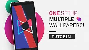 How To Set Multiple Wallpapers AT ONCE On Android | Tutorial
