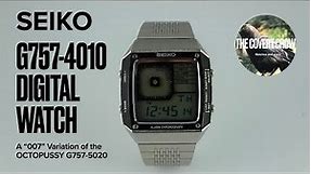SEIKO DIGITAL WATCH REVIEW| G757-4010 James Bond 007 Octopussy Watch Variation