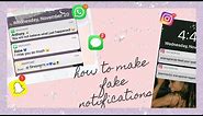 How To Make Fake Notifications for iMessage, WhatsApp, Snapchat and Instagram | For iOS and Android