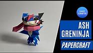 Making Ash Greninja Papercraft - Easy to build | Craft Along with Crafter Wong
