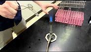 Test tube holder and heating