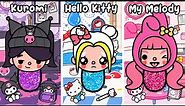 Hello Kitty, My Melody and Kuromi Stories Compilation | Sad Story Toca Life World | Toca Boca