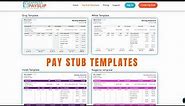Best and FREE Sample Pay Stub Templates