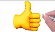 How to Draw the Thumbs Up Sign Emoji