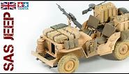 British SAS Jeep in desert pink camo (Tamiya 1/35 scale model)