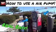 How To Use A Gas Station Air Pump!