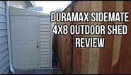 Duramax Sidemate 4x8 Vinyl Shed Review