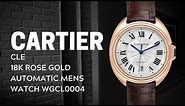 Cartier Cle 18K Rose Gold Automatic Mens Watch WGCL0004 Review | SwissWatchExpo