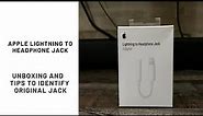 Apple Lightning to Headphone Jack Unboxing (Tips to identify original jack)