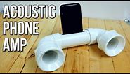 PVC Acoustic Phone Amplifier - Easy DIY Project & Gift Idea!