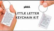 DIY Little Letter Shrink Keyring Kit by Pikkii. Create the ULTIMATE Personalised Gift