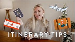 How to Make an Itinerary for a Trip