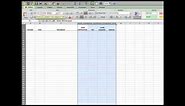 Lesson 1 - Create & Fill out a Check Register in Excel