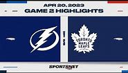 NHL Game 2 Highlights | Lightning vs. Maple Leafs - April 20, 2023