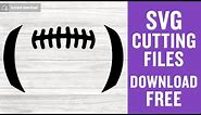 Football Laces Svg Free Cut File for Cricut