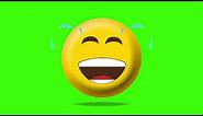 Green Screen - Emoji Crying Laugh