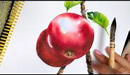 Become a Watercolor Pro: Learn How to Paint a Realistic Apple