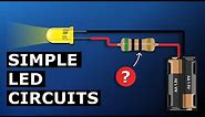 Simple LED circuit - basic electronics