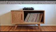 Building a mid century modern style credenza/record cabinet