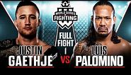 Full Fight | Justin Gaethje vs. Luis Palomino (Lightweight Title Bout) | WSOF 19, 2015