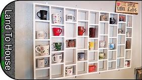 DIY Coffee Mug Holder Wall Mounted Rack